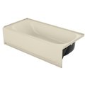 Bootz Aloha 0114364062364 Bathtub, 60 in L, 30 in W, 1414 in H, PorcelainSteel, Bone, Rectangular 011-3364-06/4364